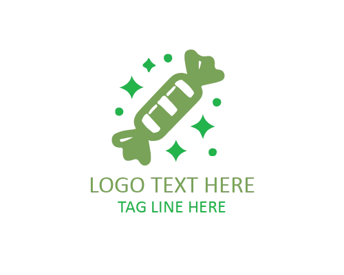Cute Candy Icon Logo for Kids and Fun Brands