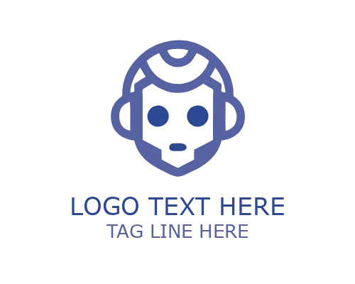 Cute Digital Robot Mascot Logo for AI and App Identity