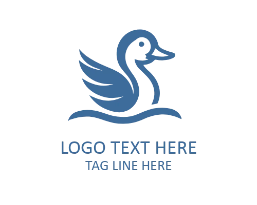 Cute Duck Mascot Logo for Kids and Fun Brands