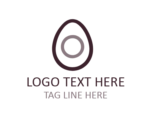 Cute Egg Family Logo