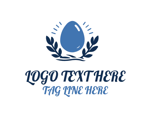 Cute Farm Egg Logo