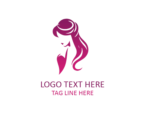 Cute Feminine Girl Logo