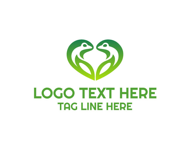  Cute Frog Love Logo