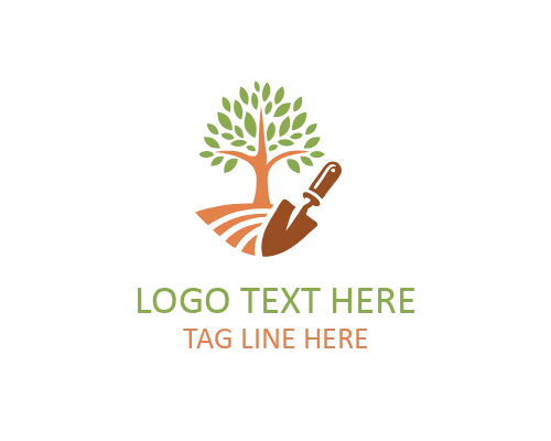 Cute Gardening Logo for Friendly Brands and Kids Garden Projects