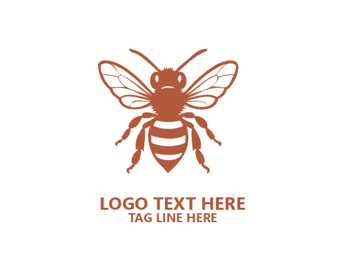 Cute Honey Bee Mascot Logo