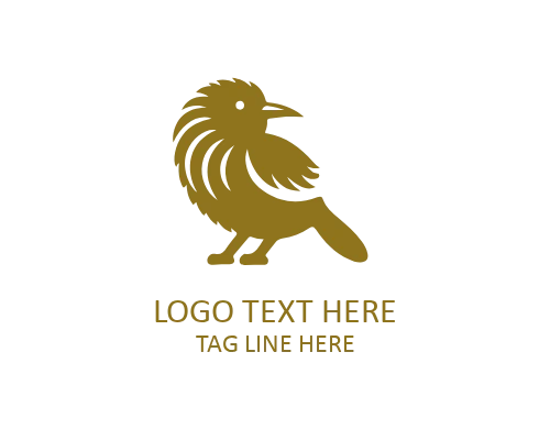 Cute Kiwi Bird Flat Logo