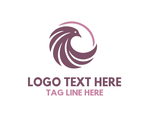 Cute Lark Bird Logo