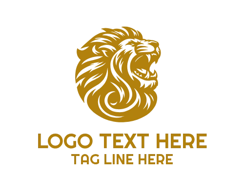Cute Lion Cub Illustration Logo