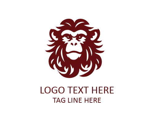 Cute Monkey Mascot Logo