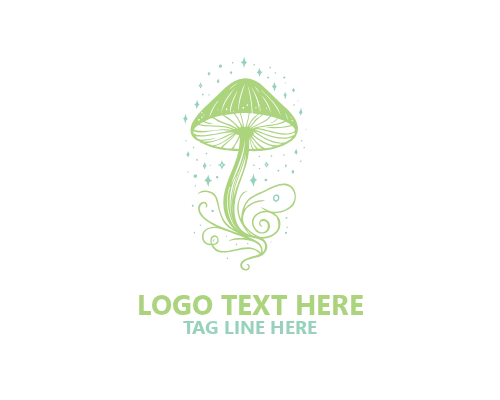 Cute Mushroom Mascot Logo