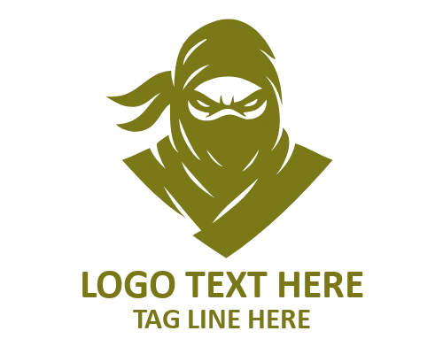Cute Ninja Mascot Logo