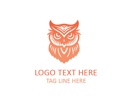 Cute Owl Mascot Logo