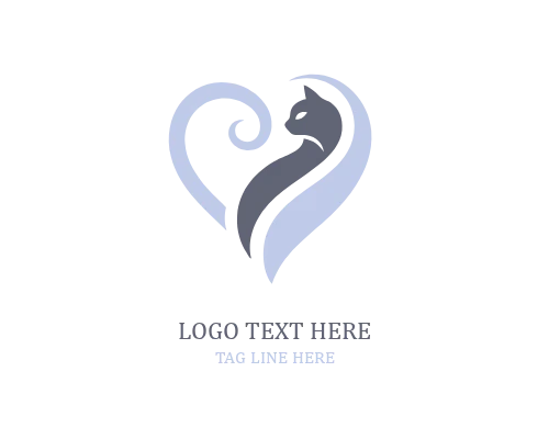Cute Pet Love Logo