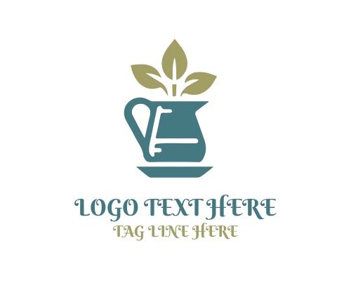 Cute Potted Plant Logo