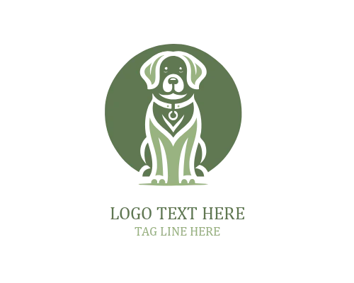 Cute Puppy Adoption Logo