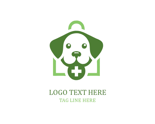 Cute Puppy Face Logo