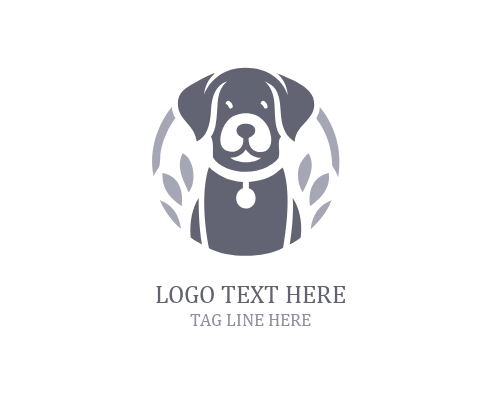 Cute Puppy Hospital Logo