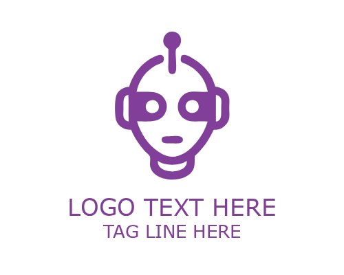 Cute Robot AI Assistant Mascot Logo for Digital Services Branding