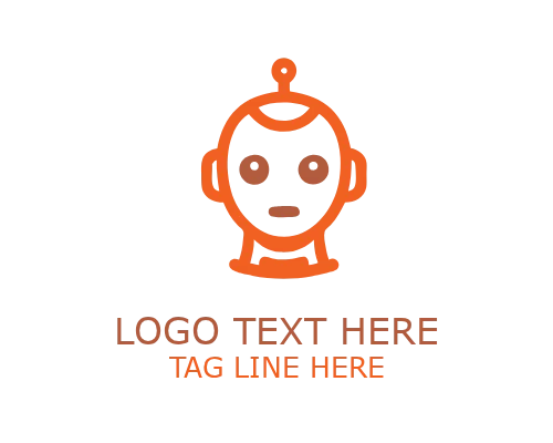 Cute Robot AI Buddy Mascot Logo for Friendly Tech Branding