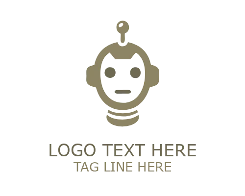 Cute Robot App Mascot Logo for Mobile Application Branding