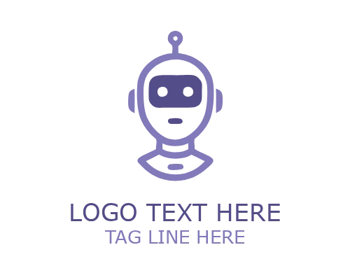 Cute Robot Character Logo for Mascot Branding
