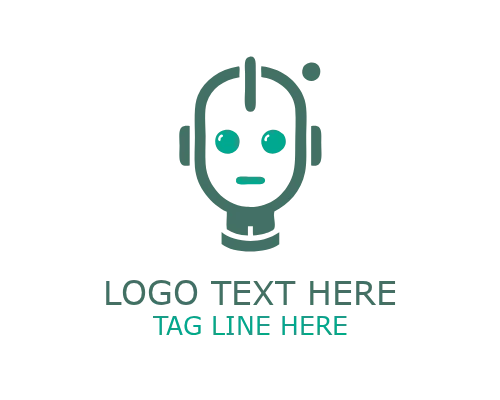 Cute Robot Fun Mascot Logo for Playful App and Tech Branding