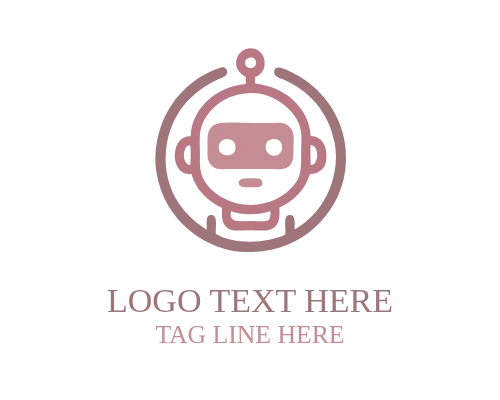 Cute Robot Gaming Mascot Logo for Esports and Game Branding