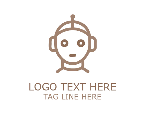 Cute Robot Helper Mascot Logo for AI and App Branding