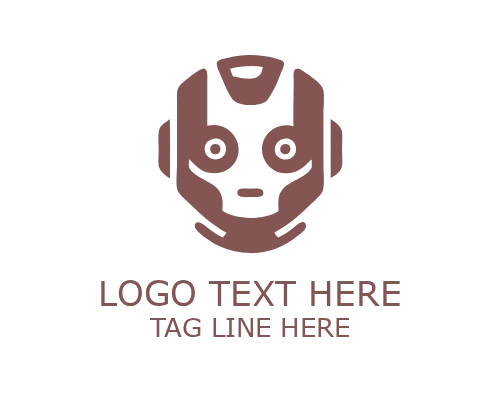 Cute Robot Icon Logo for App and Tech Branding