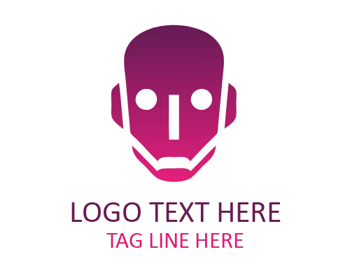 Cute Robot Icon Logo for Digital Branding