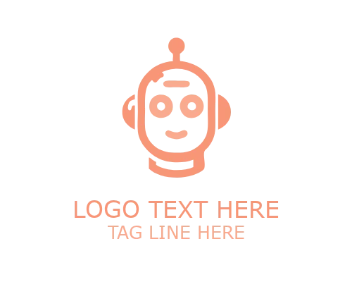Cute Robot Innovation Mascot Logo for Technology Startup Branding