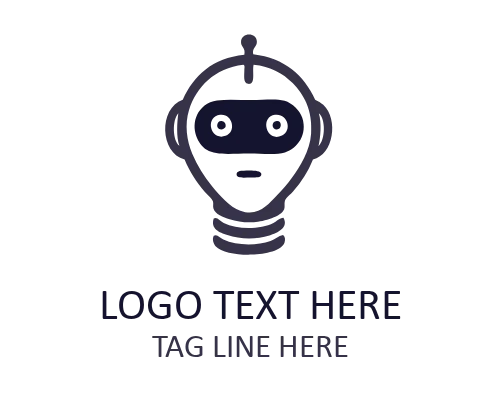 Cute Robot Mascot Logo for Playful Branding