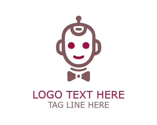 Cute Robot Mobile App Mascot Logo for Friendly App Branding