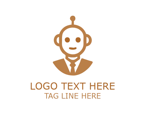 Cute Robot Startup AI Mascot Logo for Modern Tech Companies