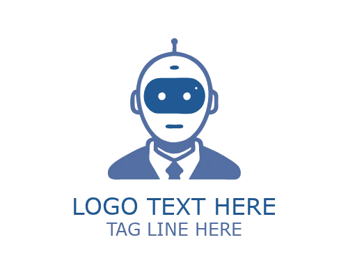 Cute Robot Startup Mascot Logo for Modern Tech Branding