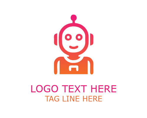 Cute Robot Virtual Bot Mascot Logo for Chatbot and AI Branding