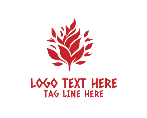 Cute Rose Flower Logo