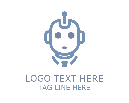 Cute Smart Robot Mascot Logo for AI and Technology Branding
