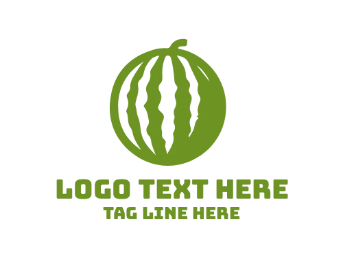Cute Smiling Watermelon  Logo