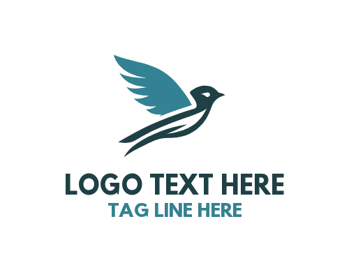 Cute Sparrow Icon Logo