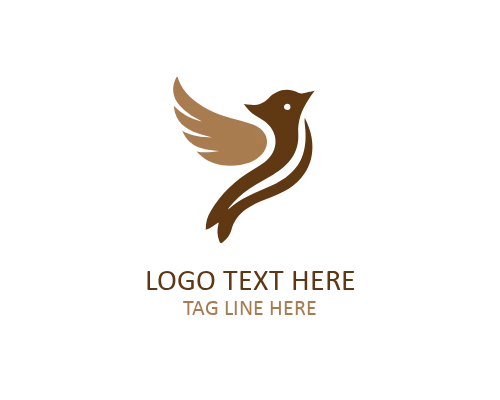 Cute Sparrow Logo Icon