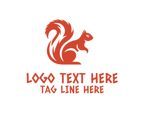 Cute Squirrel Mascot Logo