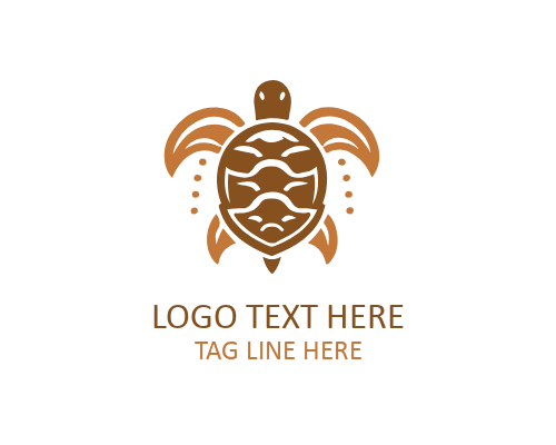 Cute Turtle Logo Design