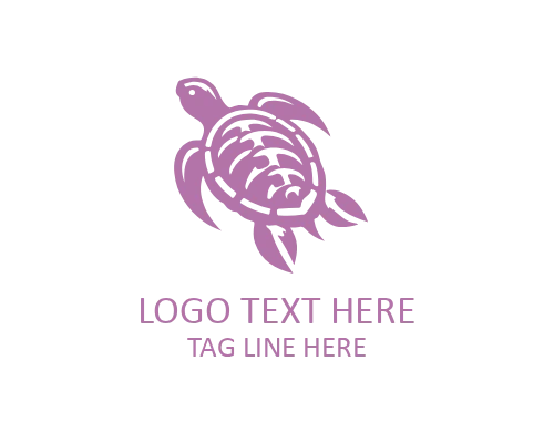 Cute Turtle Mascot Logo