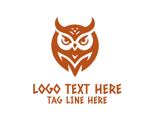 Cute Wise Owl Mascot Logo