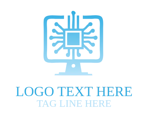  Cyber Computer Technology Logo