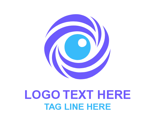 Cyber Eye Futuristic Logo