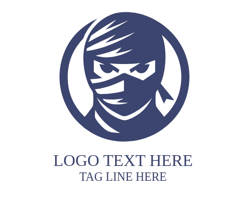 Cyber Ninja Mascot Logo