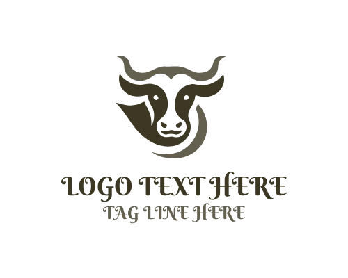Dairy Farm Cow Brand Identity Logo