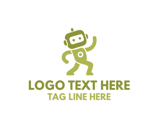 Dancing Robot Disco Logo